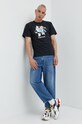 Βαμβακερό μπλουζάκι Primitive papsp2234.blk μαύρο SS22