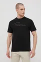 Βαμβακερό μπλουζάκι Primitive μαύρο