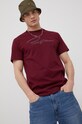 Primitive t-shirt bawełniany nadruk bordowy papho2145.bur