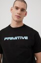 Primitive t-shirt bawełniany x Terminator czarny papho2135.blk
