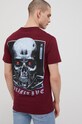 Odzież Primitive t-shirt bawełniany x Terminator papho2134.bur bordowy