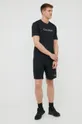 Kratka majica za vadbo Calvin Klein Performance Ck Essentials črna