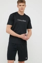 чёрный Футболка для тренинга Calvin Klein Performance Ck Essentials