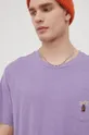 fialová Bavlnené tričko Protest