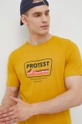 żółty Protest t-shirt bawełniany