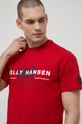 czerwony Helly Hansen t-shirt bawełniany Męski