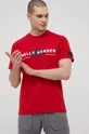 Βαμβακερό μπλουζάκι Helly Hansen κόκκινο