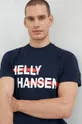 mornarsko modra Bombažna kratka majica Helly Hansen