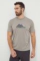 Αθλητικό μπλουζάκι Helly Hansen στάμπα γκρί 63088