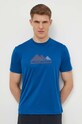 Αθλητικό μπλουζάκι Helly Hansen στάμπα μπλε 63088