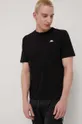 czarny Kappa t-shirt bawełniany