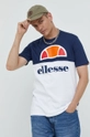 granatowy Ellesse t-shirt bawełniany