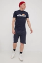 Ellesse t-shirt bawełniany granatowy