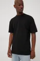 μαύρο Βαμβακερό μπλουζάκι Ellesse