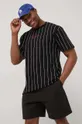 Βαμβακερό μπλουζάκι Karl Kani μαύρο