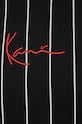 Бавовняна футболка Karl Kani KKMQ32063BLK чорний