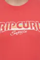 κόκκινο Βαμβακερό μπλουζάκι Rip Curl