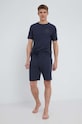 Хлопковая футболка Michael Kors 6S26C11011 тёмно-синий SS22