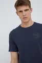 granatowy Michael Kors t-shirt bawełniany 6S26C11011