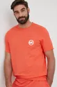 Michael Kors t-shirt bawełniany 6S26C11101 pomarańczowy