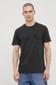 μαύρο Βαμβακερό μπλουζάκι Rip Curl Ανδρικά