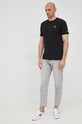 MC2 Saint Barth tricou din bumbac DOV0001 negru SS22