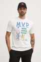 MC2 Saint Barth t-shirt bawełniany nadruk biały TSHM001
