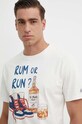MC2 Saint Barth t-shirt bawełniany nadruk beżowy TSHM001