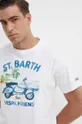 голубой Хлопковая футболка MC2 Saint Barth Мужской