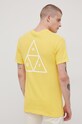 Odzież HUF t-shirt bawełniany ts01751 żółty