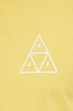 HUF t-shirt bawełniany ts01751 żółty