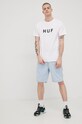 HUF t-shirt bawełniany ts01752 biały ZW22