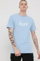 μπλε Βαμβακερό μπλουζάκι HUF