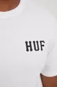HUF t-shirt bawełniany ts01753 biały