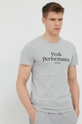 Peak Performance tricou din bumbac gri G77266090