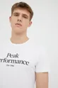 biały Peak Performance t-shirt bawełniany