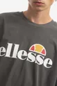 μαύρο Βαμβακερό μπλουζάκι Ellesse