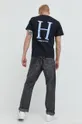 HUF t-shirt bawełniany czarny