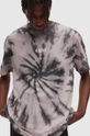 AllSaints t-shirt bawełniany COLTON SS TIE DYE CR multicolor