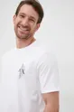 biały Armani Exchange t-shirt bawełniany 3LZTAB.ZJ8TZ