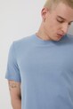 Superdry t-shirt bawełniany niebieski Y1010121A.5PB