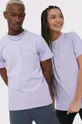 fioletowy Fila t-shirt bawełniany Unisex