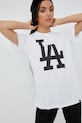 Bavlněné tričko 47brand MLB Los Angeles Dodgers BB012TEMIME557555WW