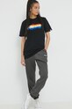 Odzież Ellesse t-shirt bawełniany Rainbow pack SHN15709 czarny