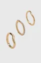 χρυσαφί Δαχτυλίδια DKNY 3-pack Γυναικεία