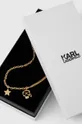 Κολιέ από επιχρυσωμένο ασήμι Karl Lagerfeld χρυσαφί