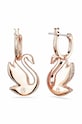 Σκουλαρίκια Swarovski Iconic Swan 5647544 ροζ