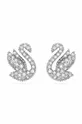 срібний Сережки Swarovski Iconic Swan Жіночий