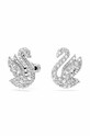 Swarovski cercei Iconic Swan argintiu 5647873