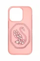 ροζ Θήκη κινητού Swarovski iPhone® 14 Pro Γυναικεία